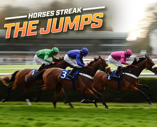 Horses Streak The Jumps